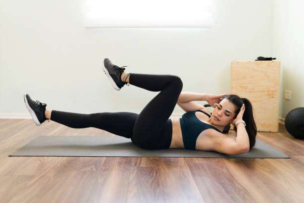 bicycle crunches